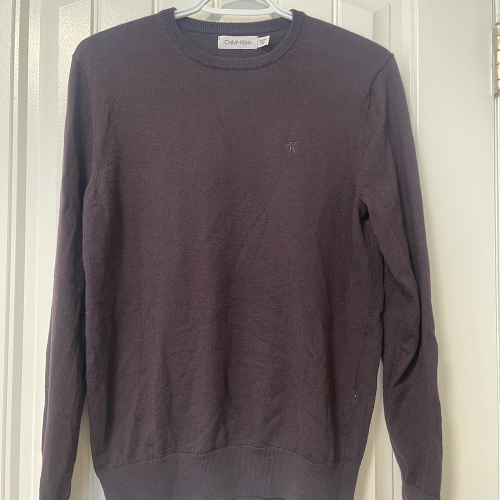 Calvin. Klein Men’s Merino Sweater. The colour is greater than the photo.
